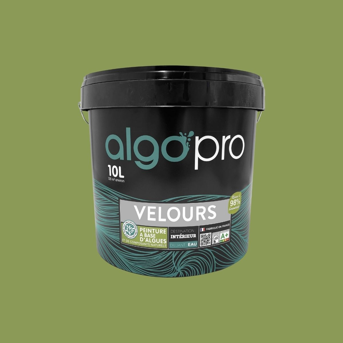 Peinture écologique professionnelle - Vert olive de Méditerrannée